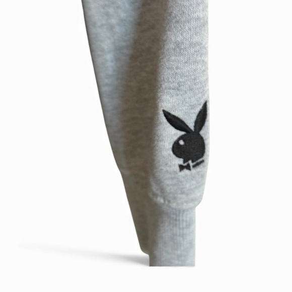 PLAYBOY Black and Gray Women's Sweatshirt - Picture 3 of 4